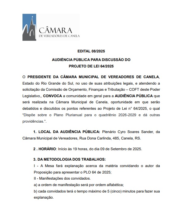 EDITAL 08/2025 