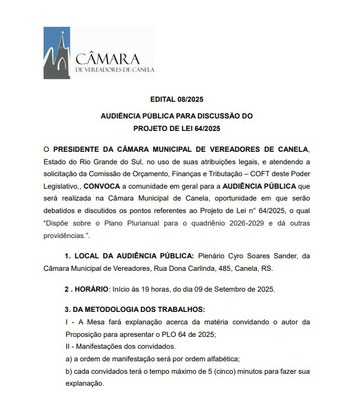 EDITAL 08/2025 