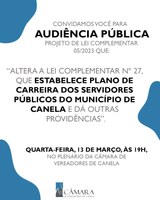 Audiência Pública - PLC 05/2023