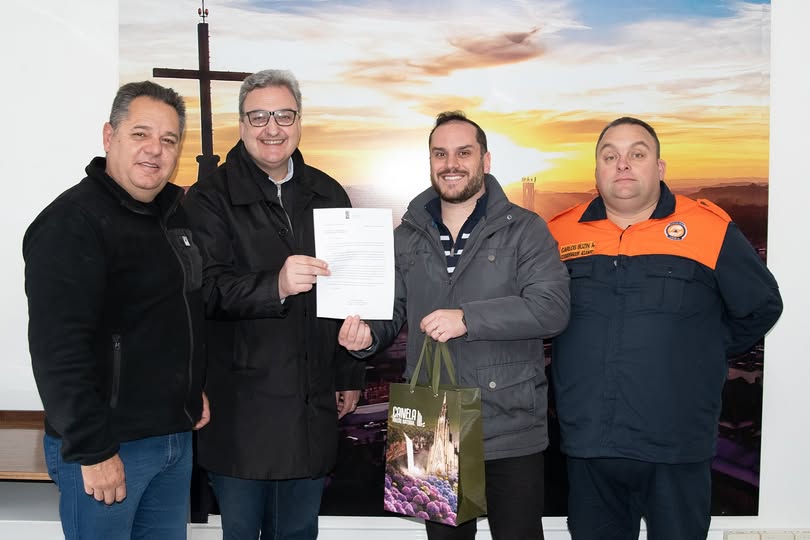 Defesa Civil de Canela entrega ofício solicitando viatura ao Deputado Estadual Dr. Thiago Duarte