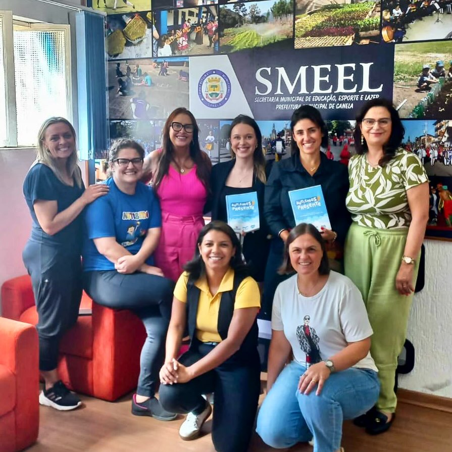 Graziela Hoffmann participa de reunião para discutir o projeto Autismos Presente