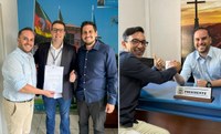 Presidente Felipe Caputo recebe visita de assessor parlamentar de Parobé e também solicita emenda parlamentar ao Deputado Estadual Kaká D’Ávila