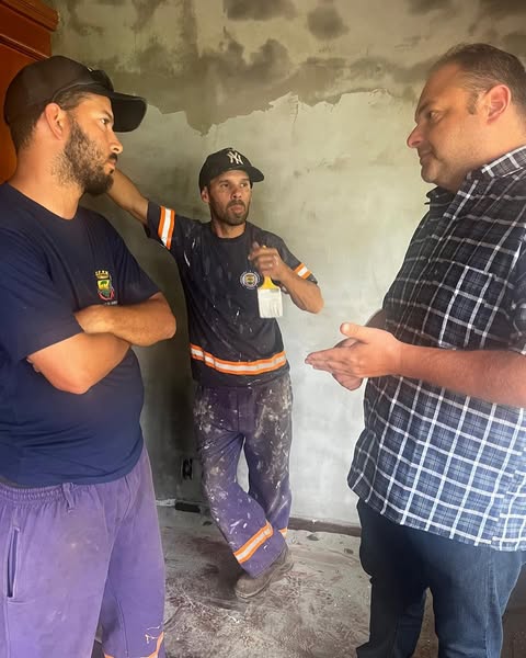 Vereador Adir Denardi visita Casa Lar e acompanha andamento das reformas