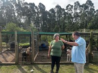 Vereador Nene Abreu visita o CEMPRA e se coloca à disposição para melhorar o atendimento aos animais em Canela